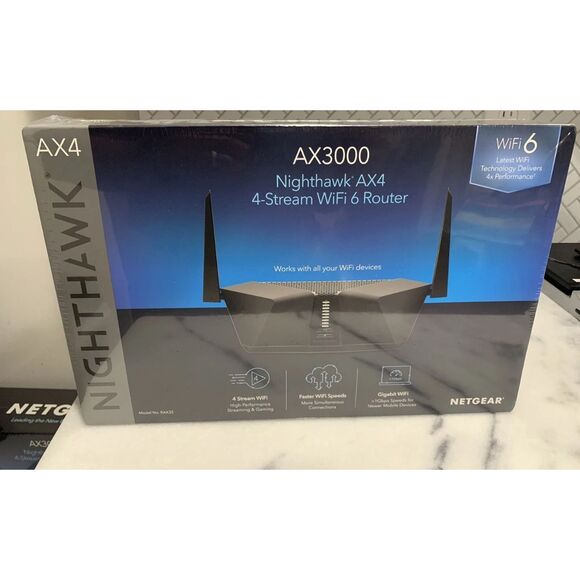 Netgear Nighthawk AX4 RAX35 AX3000 WiFi 6 Router – 4-Stream Dual-Band High Perfo - Picture 1 of 5